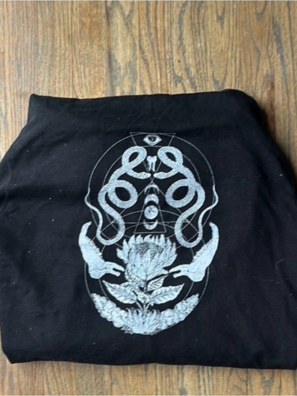 Graphic hoodie witchy core goth